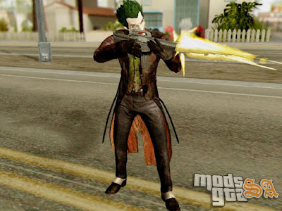 Skin Coringa do Batman Arkham Origins para GTA San Andreas